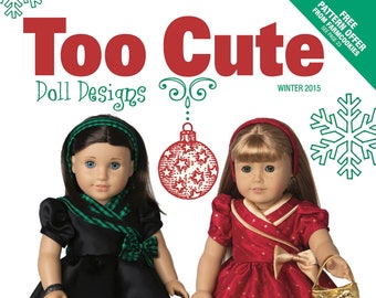 18" Doll Clothes Sewing Pattern Magazine Winter 2015 (#1504) - Digital