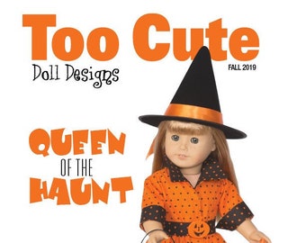 Too Cute Doll Designs FALL 2019 (#1519) - DIGITAL Sewing pattern magazine for 18-inch dolls