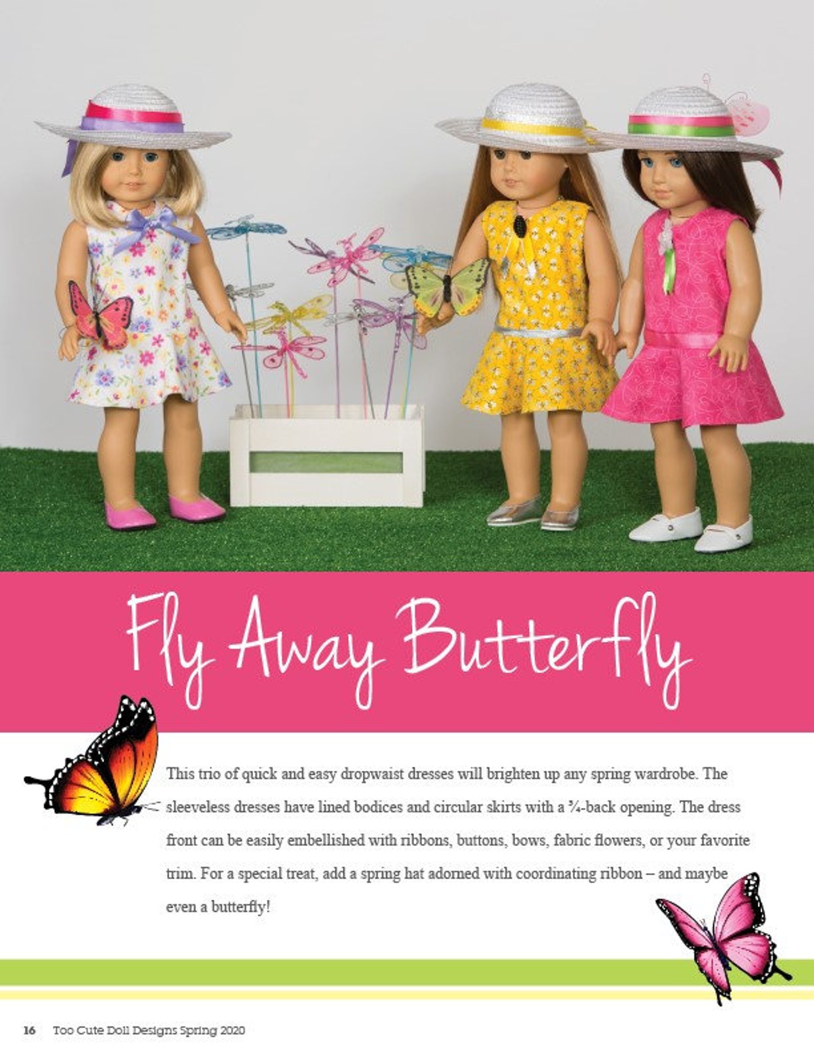 Too Cute Doll Designs SPRING 2020 1521 Sewing pattern Etsy