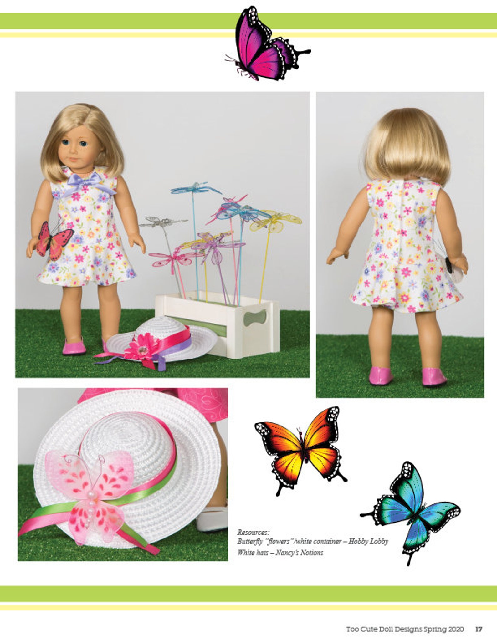Too Cute Doll Designs SPRING 2020 1521 digital Sewing Pattern Magazine