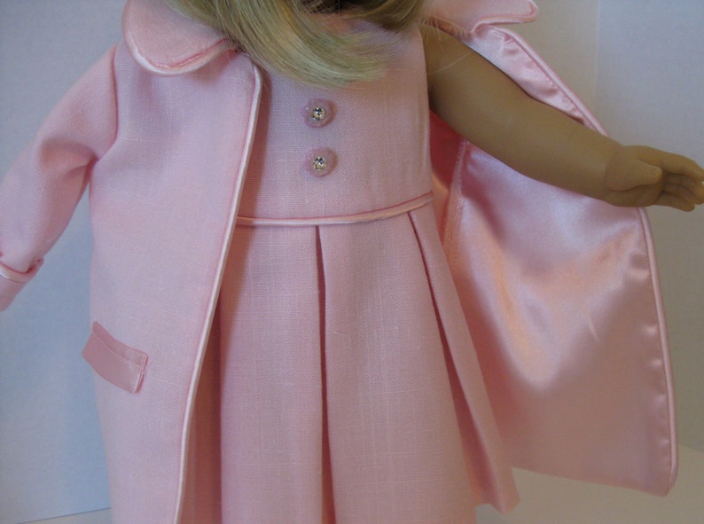 Precious Pink Easter Coat & Dress with White Hat and Purse Etsy
