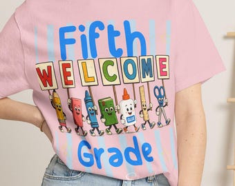 5th Grade Teacher Shirt, Personalized Comfort Colors® Group T Shirts, Back to School  tee, First Day Elementary school