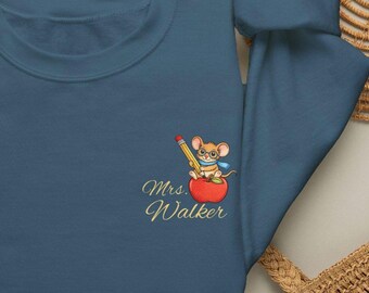 Personalize Teacher  Sweatshirt, Back To School Group Team Shirts, Custom Last Name Shirt, Teacher Appreciation, Gift for Teacher