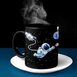 Artemis 2 mission Astronaut Mug, Personalized Space, Donut Fan Cup