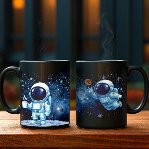 Astronaut Mug, Funny Space Explorers Ceramic Cup, Outer Space Gift, Rocket Ship, Astronomy, Nasa, Science Fiction Lover, Funny Mugs