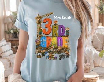 3rd Grade Teacher Shirt, Comfort Colors® Group teacher T Shirts, Back to School Teacher tee, First Day Elementary school