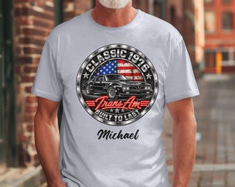 50th Birthday Gift for Men Shirt, Custom Name Year Car, Limited Edition T Shirt, Vintage Car Lover,  Fathers Day Gift