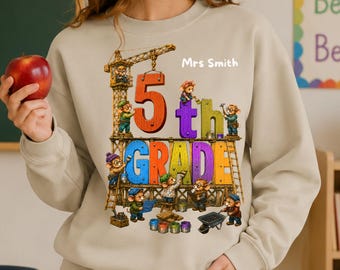 5th Grade teacher sweatshirt, first day teacher shirt, Back to School Group Shirt , 1st Day team