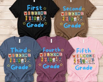 Teacher Team Shirts, Comfort Colors Back to School Shirt, Grade Level Team Tees, Teacher Gift, First Second Third Fourth Fifth Grade