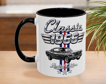 70th Birthday Gift Car Mug, Custom Car, Classic Car cup, Dad Car Lover gift