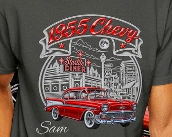 Custom Car Shirt, Personalized Comfort Color Car Lover T Shirt, Dad Gift