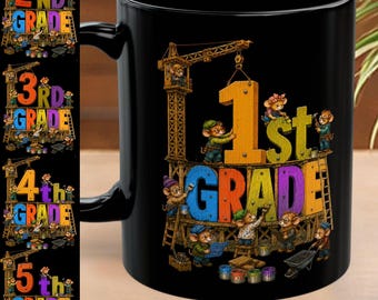 Personalized Teacher Mug, Custom Name & Grade Level Mug, Teacher Group Mug, Teacher Appreciation Gift, Back to School Gift