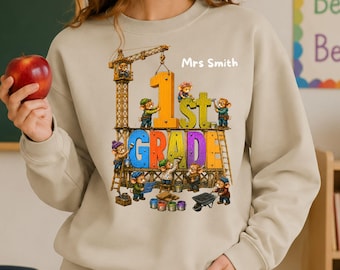 1st Grade sweatshirt, first day teacher shirt, Back to School , 1st grade team