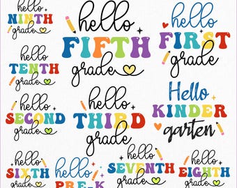 Back to School PNG Bundle: Preppy Teacher Designs (Digital Download)