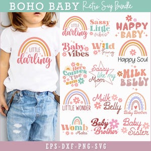 Baby SVG Bundle: Retro Funny Toddler Designs (Digital Download