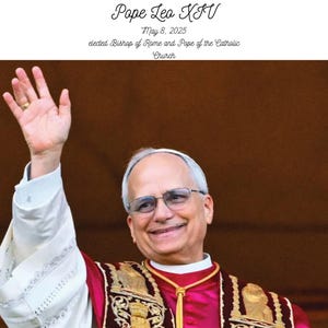 Oração do Papa Leão XIV para baixar digitalmente, memória do papado católico, novo Papa 2025 para imprimir, oração católica
