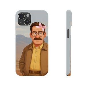 Whimsical Cartoon Character Slim Phone Case - Perfect Gift for Fans, Customizable, Fun Accessories, Unique Phone Cover, Stylish Tech