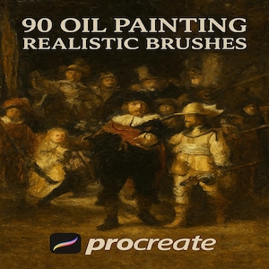 Procreate OIL PAINT Brushes Procreate Canvas Textures Paint for Procreate App Paint Brush Painterly Brush Set Acrylic Impasto Procreate