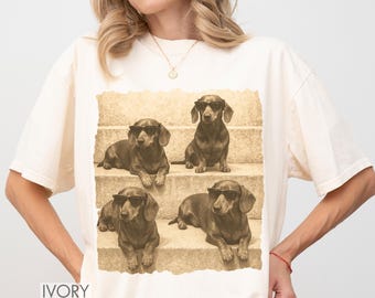 Weenies and Martinis Dachshund Weenie Tini Tee Wiener Shirt Dog Social Club Tshirt Doxie Dog Mom Gift For Dog Owner Cute Gift For Dog Mom