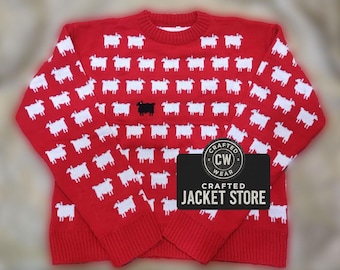 ダイアナ妃をイメージしたブラックシープレッドセーター - Etsy 日本