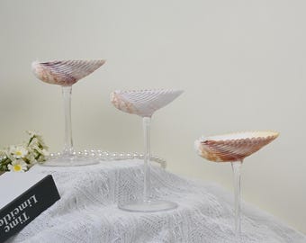 Bicchieri da cocktail a forma di conchiglia Bicchieri da cocktail