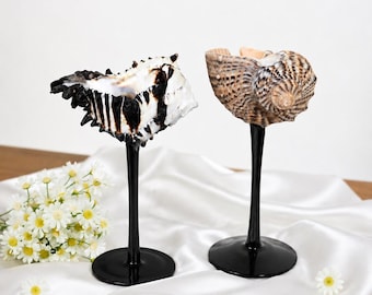 Handmade  Seashell Wine Glasses,Shell Martini Glasses，Beach Wedding Deocr，bridesmaid gifts，Father's Day gifts