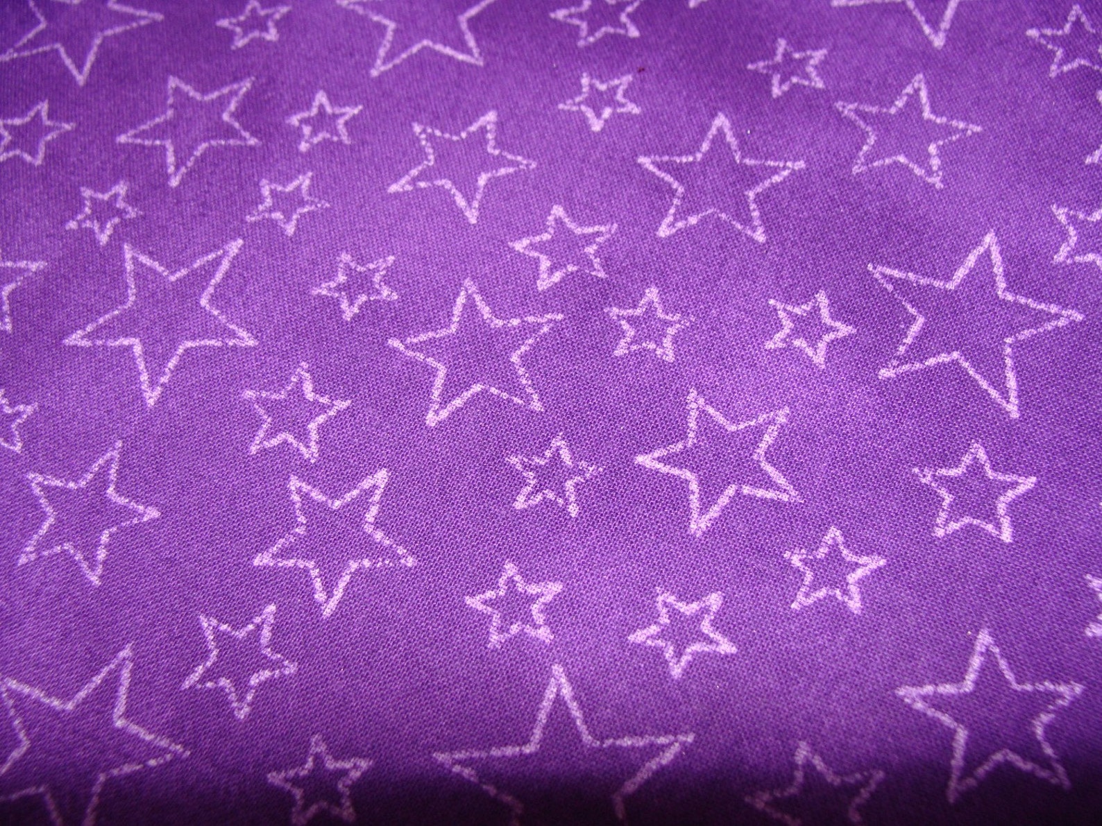 Purple Star Fabric 36 x 32 Etsy