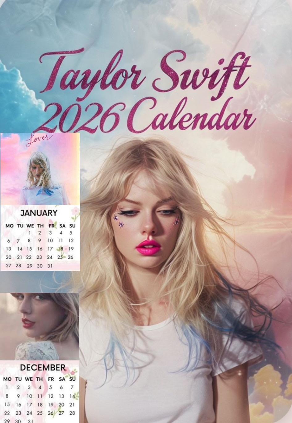 Taylor TS Swift In My 2025 Era Calendario De Pared Vertical 2025 The Eras Tour Ts Taylor Merch Para Fan Swiftiie P12606651