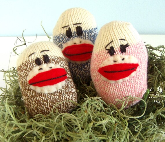 sock monkey easter basket