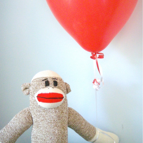 Reserved listing for June - Original Handmade Sock Monkey