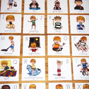 Boy alphabet card set image 3