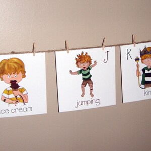 Boy alphabet card set image 2