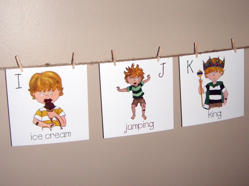 Boy alphabet card set image 2