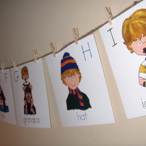 Boy alphabet card set image 1