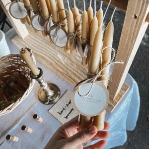 100% beeswax candles