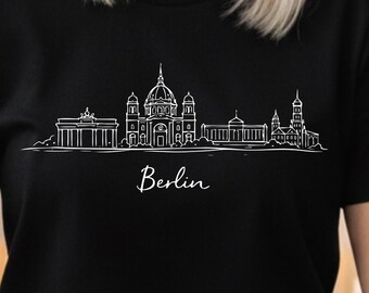Berlin Skyline Shirt | Minimalist Berlin Design | Berlin Hoodie & Sweatshirt | City Art Print Shirt | Gift for Berlin Fans