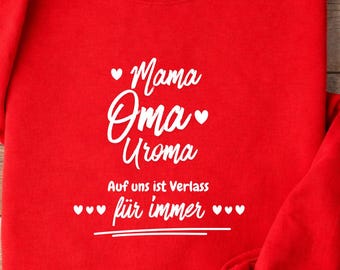 Grandma Gift – Mom, Grandma, Great-Grandma Design | Shirt, Sweatshirt, Hoodie | Gift for Grandma & Great-Grandma | Love that lasts forever