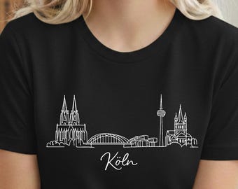 Cologne Skyline T-Shirt | Modern City Edition | Architectural Line Art Design | Hoodie & Sweatshirt | Urban Cologne Shirt | City Art Print Shirt
