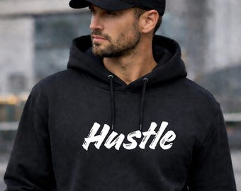 Hustle Unisex Shirt – Minimalist Statement T-Shirt, Hoodie, Sweatshirt | Motivational Shirt for Go-Getters, Work & Everyday Life
