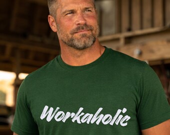 Workaholic Shirt – Minimalist Statement Design | T-Shirt, Sweatshirt & Hoodie | Unisex