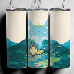 Fantasy Forest Creature Tumbler Wrap PNG – 20oz and 30oz Straight and Tapered, 300 DPI Digital Download