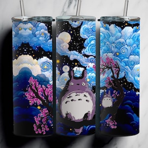 Fantasy Forest Creature Tumbler Wrap PNG – 20oz and 30oz Straight and Tapered, 300 DPI Digital Download