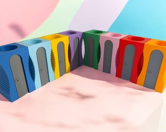 Riesen-Stifthalter | Bleistiftspitzer Schreibtisch Organizer | Geschenk für Lehrer | Zurück zu Schule Geschenk | Kinder Geschenk | Künstlerisches Einzigartiges Geschenk