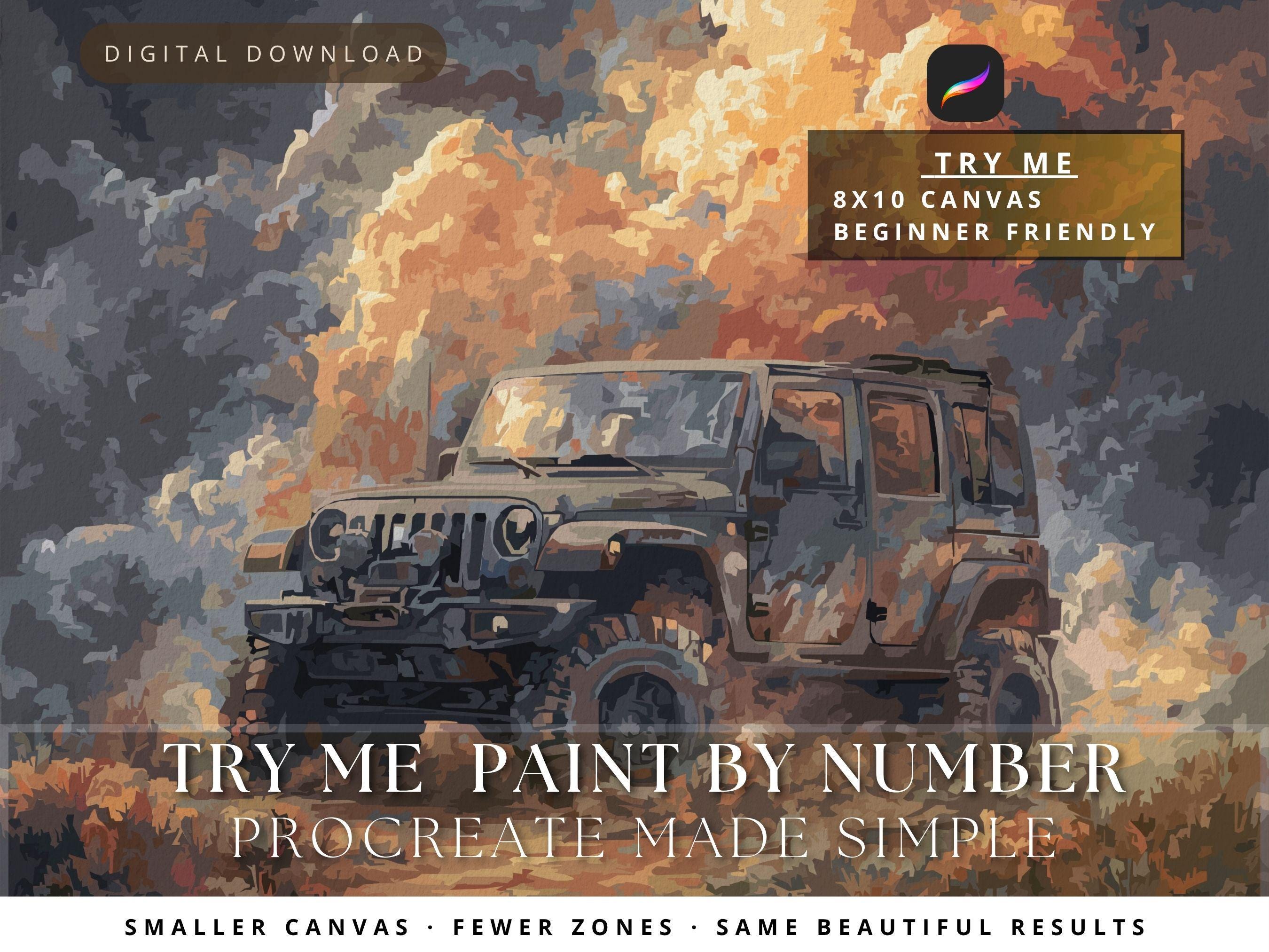 Jeep Canvas Painting - Etsy