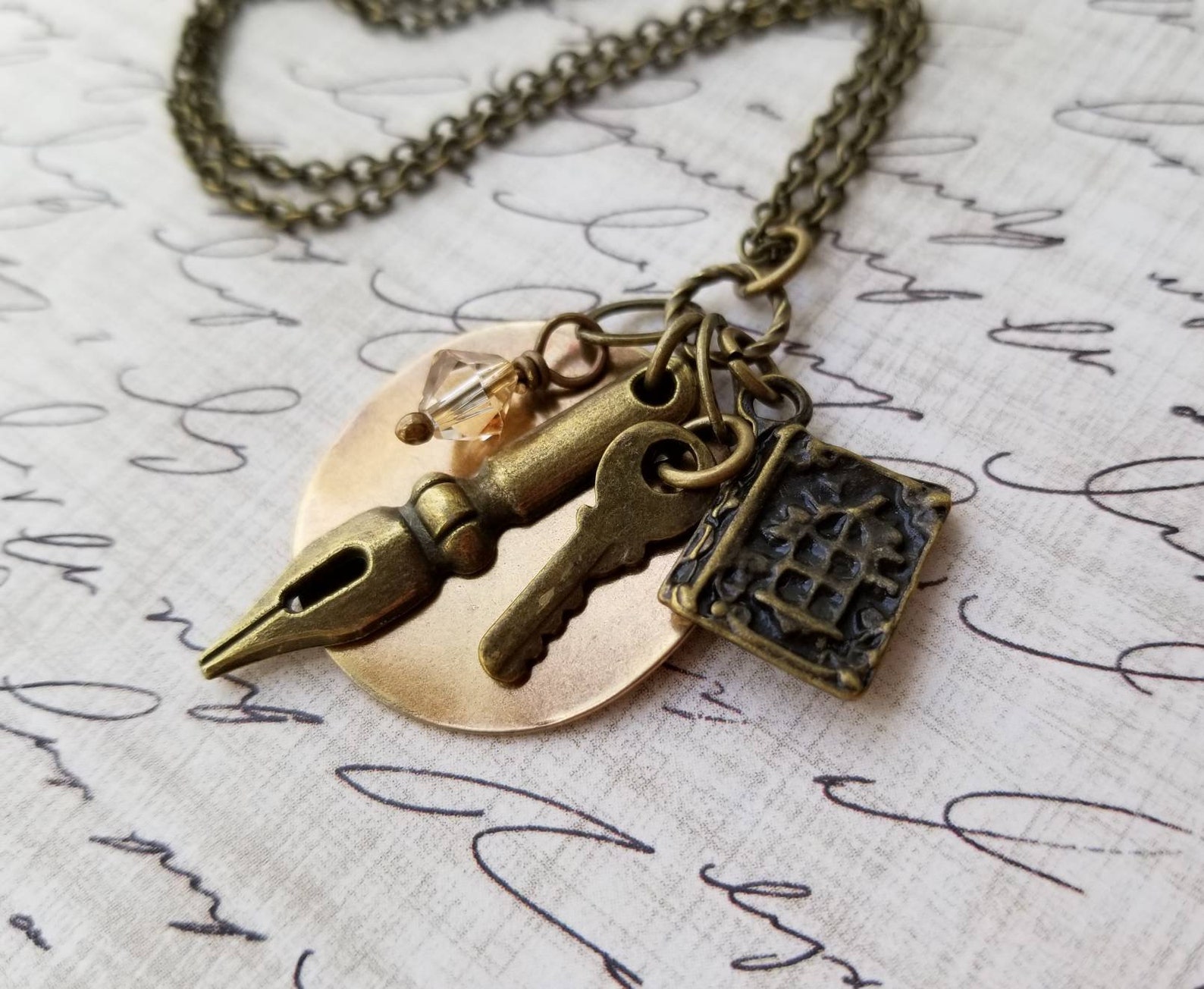 Fountain Pen Nib and Book Cluster Earrings Fountain Pen Etsy