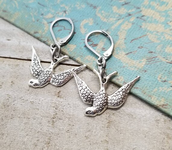 Etsy bird earrings deals