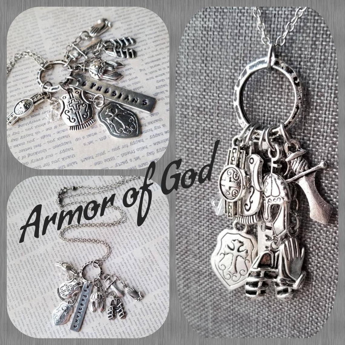 Armor of God Keychain Armor of God Charm Keychain Ephesians Etsy UK