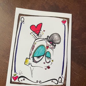 Queen of Hearts - Skull Sticker