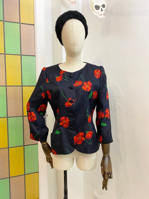 1980s Hanae Mori Floral Blazer, Hanae Mori, Paris,