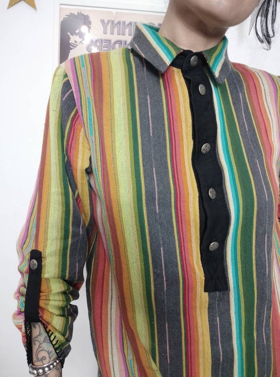 Silverado Mexican Serape Tunic Dress, Mexican Dre… - image 9